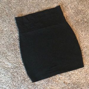 Black pencil skirt